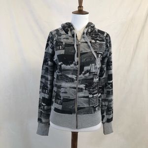 H&M Divided Graphic Zip Hoodie